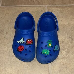 CROCS Kids Blue Sandals with Fun Charms